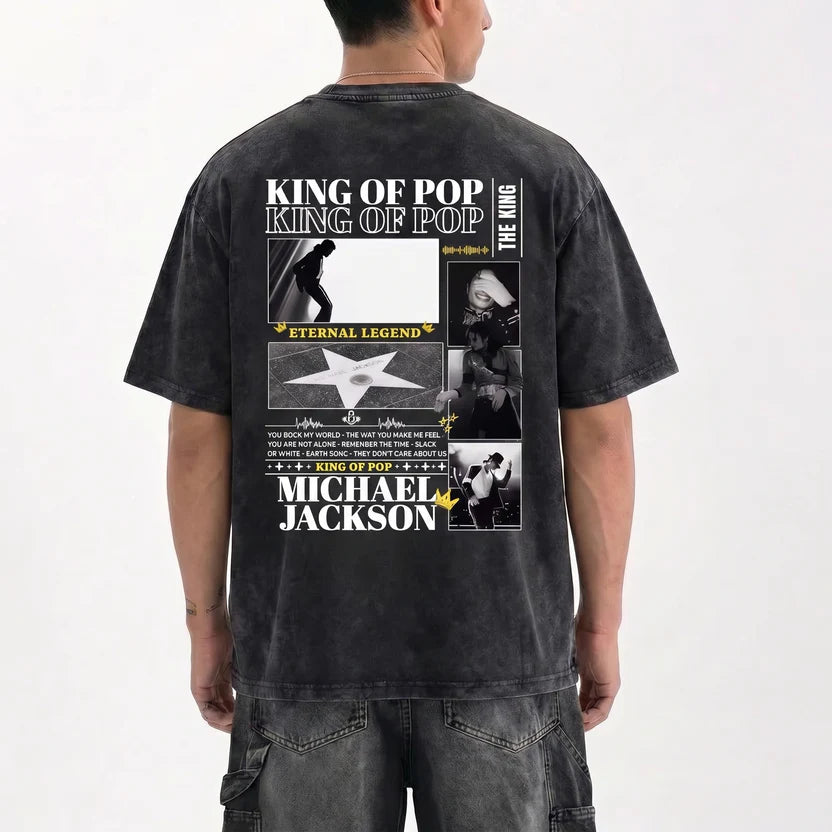 MJ Eternal Legend Tribute Graphic T-Shirt - Cotton Oversized Tee