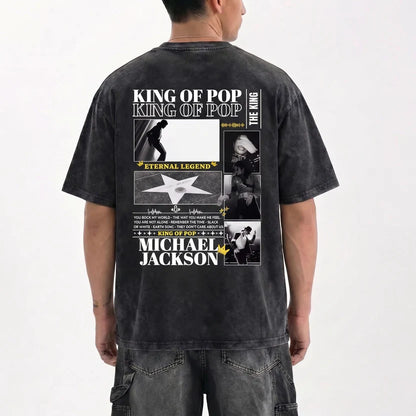 MJ Eternal Legend Tribute Graphic T-Shirt - Cotton Oversized Tee