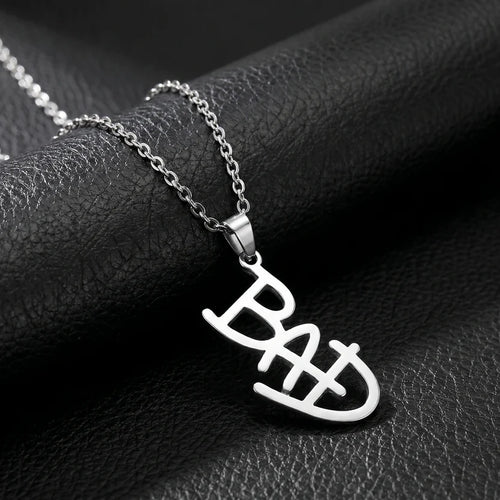 MJ BAD Necklace - 100% Stainless Steel
